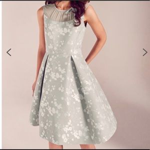 Ted Baker- Oriental Blossom pleated dress - sz 0